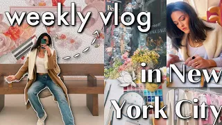 week in my life NYC vlog || moving chats, solo activity ideas, spring in new york