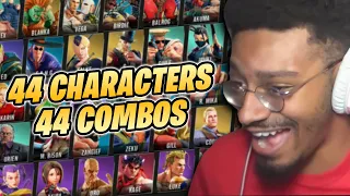 REACTING to AMAZING COMBOS from EVERY SFV CHARACTER