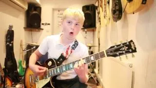 Save Our Selves by The Blackout Guitar Cover by Alex Harris age 10