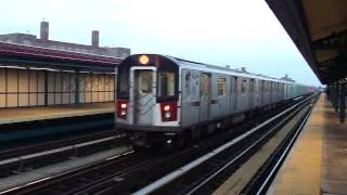 IRT Pelham Line: R142A 6 Express Train at St Lawrence Ave (PM Rush Hour)