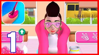 Nail Salon 3D - Gameplay Walkthrough Part  - All Levels (Android,iOS)