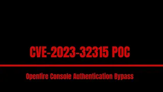 CVE-2023-32315 Openfire admin console path traversal exploit demo