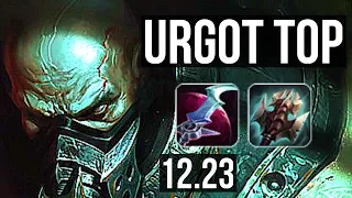 URGOT vs KLED (TOP) | Rank 7 Urgot, 500+ games, 8/2/3 | KR Master | 12.23