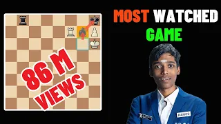 Most watched Game on Youtube,Praggnanandhaa vs Ganguly , Tata Steel Chess India Blitz 2018