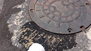 Simple Manhole Cover Leak Test