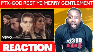 FIRST TIME HEARING Pentatonix - God Rest Ye Merry Gentlemen (Official Video) | @23rdMAB REACTION