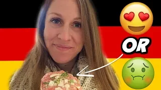 American Eats RAW PORK in Germany for the First Time!!