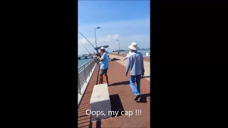 Big fish caught at Bedok Jetty