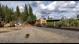 9-29-2019 TEC:RealRails Donner Pass - West Bound Union Pacific Intermodal Freight Colfax, CA