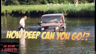 How deep can a Jeep go underwater??