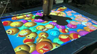 Interactive Projection Game-Sand Game Sealy Dinfone Magic Trampoline