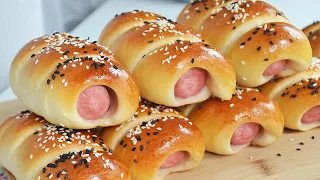 Сосиски в Тесте ❤Воздушное ТЕСТО БЕЗ ЯИЦ | Sausages in Testa