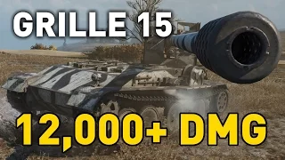 World of Tanks || Grille 15 - 12,000+ DMG...