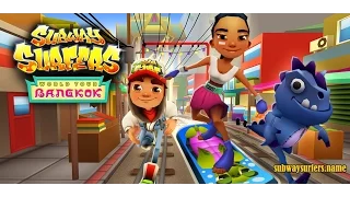 Subway Surfers Bangkok #1 Челлендж Tricky vs Jake vs Dino Мультик игра для детей