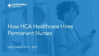 How HCA Healthcare Hires Permanent Nurses