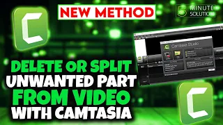 How to Delete or Split Unwanted Part from Video with camtasia 2024