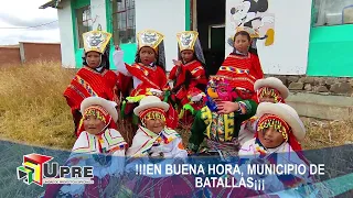 Inicio de obra mun. de Batallas, const. del tinglado, cancha polifuncional y graderías Alto Peñas.