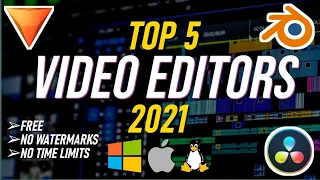 Top 5 Free Video Editing Software Without Watermark [2021] for Windows , MacOS & Linux | For YouTube