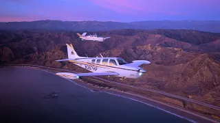 Formation Flight Through the World's Busiest Airspace