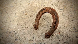 How to restore an old horseshoe for good luck.