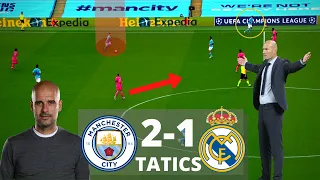 How Pep Broke Zidane's Tactical Game plan - Manchester City 2-1 Real Madrid- Tactics (Analysis)