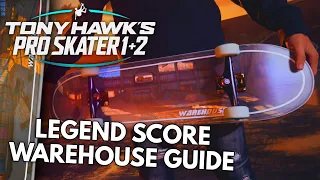 How to beat 22,052,000 SECRET LEGEND score on Warehouse | Tony Hawk's Pro Skater 1 + 2 Remaster