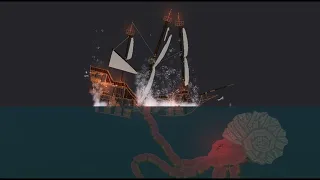 Kraken attacking the ships - People Playground