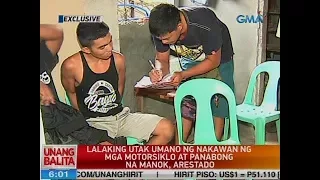 UB: Lalaking utak umano ng nakawan ng mga motorsiklo at panabong na manok, arestado sa QC