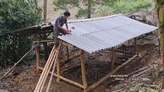 Robert completed the house with modern roofing, Survival Instinct, Wilderness Alone (ep153)