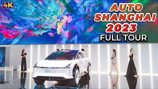 4K Grand Shanghai International Auto Show 2023~5 Hours Full Walking Tour！上海国际汽车展全程游览参观合辑版