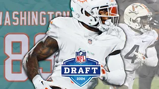 Malik Washington Highlights, Miami Dolphins | WR 2024 NFL Draft, (Round 6, Pick 8) Virginia