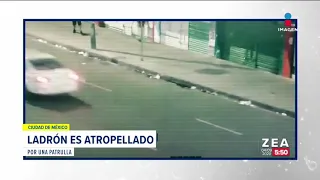 Ladrón es atropellado por una patrulla tras asalto | Noticias con Francisco Zea