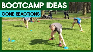 Cone Reactions - Boot Camp Workout Training Ideas For Instructors