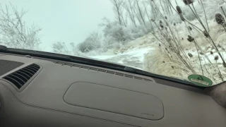 The Cayenne at it's best, offroad on the snowy Porsche Leipzig test track