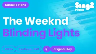 The Weeknd - Blinding Lights (Piano Karaoke)