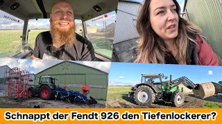 FarmVLOG#676 - Geht der Fendt Favorit 926 mit dem Tiefengrubber vorne hoch?