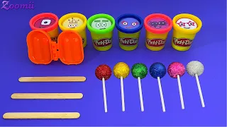 Numberblocks Satisfying Video l How To Make Playdoh Rainbow Ice Cream Cutting ASMR