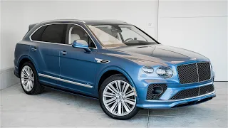 2022 Portofino Blue Bentley Bentayga Speed