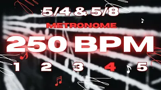 250 BPM - 5/4 & 5/8 Metronome