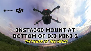 Insta360 ONE X2 Mount at bottom of DJI Mini 2 | Have fun flying (2021)