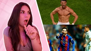 REACTING to RONALDO VS MESSI.. The Difference | Lauren Alexis