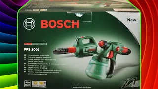 Spray gun BOSCH PFS 1000 electric. Video instructions for working with BOSCH paint sprayer.
