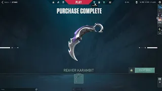 I BOUGHT THE REAVER KARAMBIT!