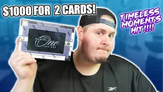 WE HIT A TIMELESS MOMENTS! | 2021-22 Panini One & One NBA Hobby Box