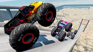 Monster Jam | Monster Truck | Insane Monster Jam Truck Jumps #91 - BeamNG Drive