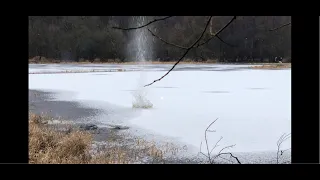 Rocket under ice | Fireworks under ice