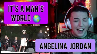 REACTION | ANGELINA JORDAN "IT'S A MAN'S WORLD"