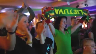 Lithuania basketball fans in Dublin 2017