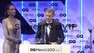 SPEECH - Dan Stevens on receiving an award from GQ at the...