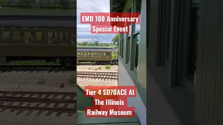 RARE EMD T4 Ace Illinois Railway Museum Coach Train - EMD 100 Anniversary